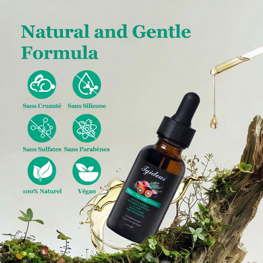 Tgideas® Batana & Rosemary Hair Oil: Anti-Shedding & Growth Treatment