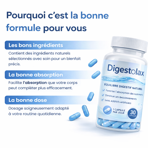 Digestolax™ | Confort digestif naturel au quotidien