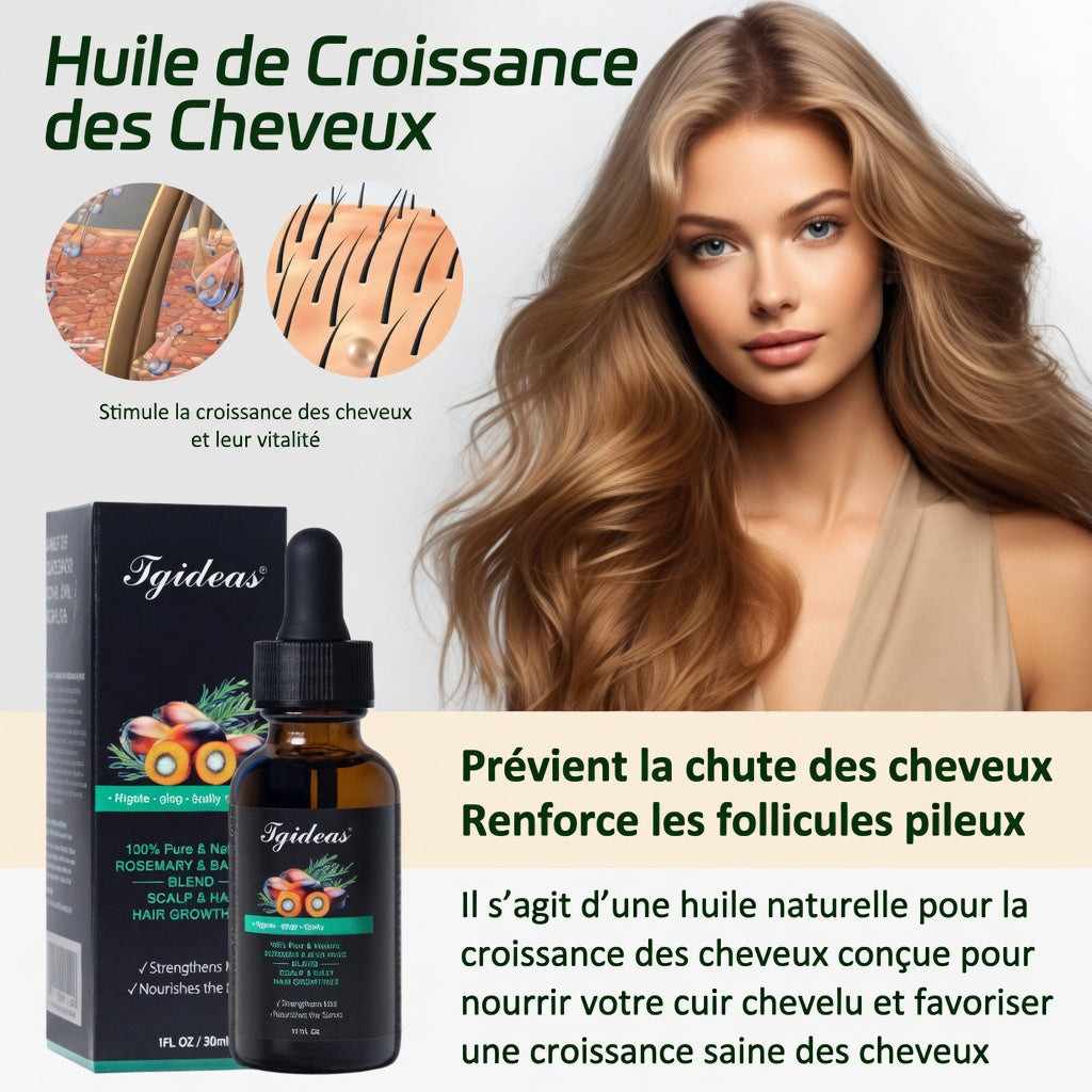 Tgideas® Batana & Rosemary Hair Oil: Anti-Shedding & Growth Treatment